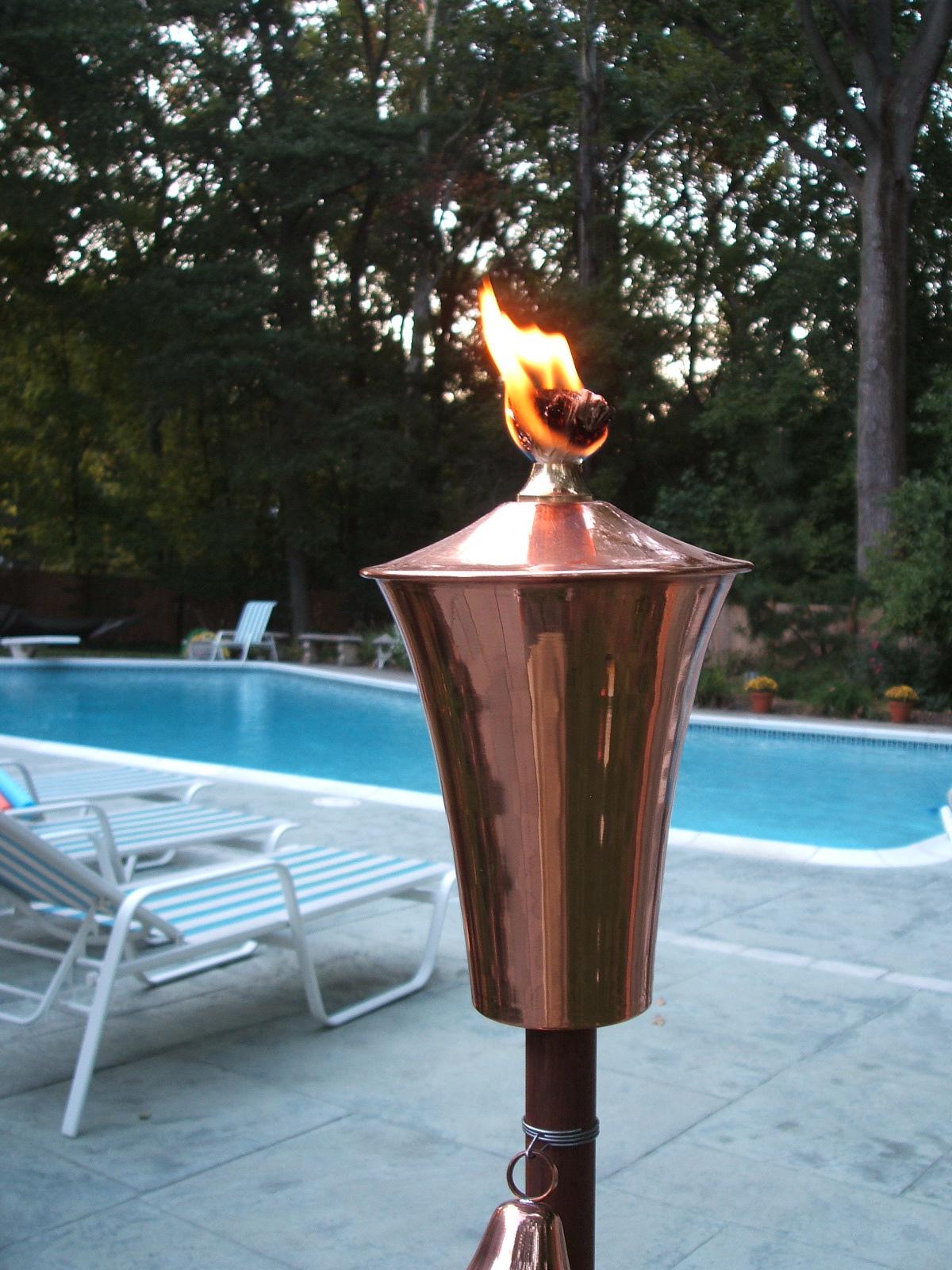 Princeton Garden Torch in Solid Copper