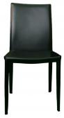 Venice Black Leather Dining Chair