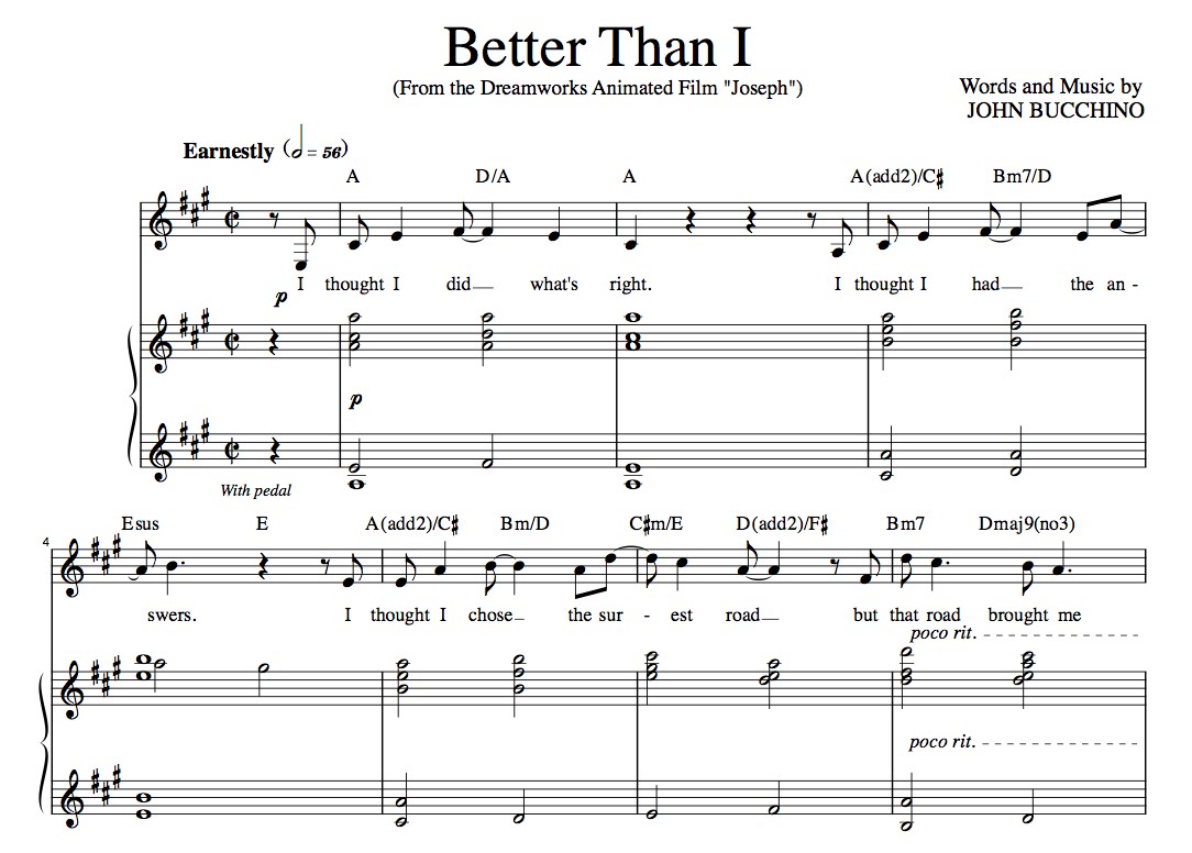 “Better Than I” [Soaring anthem of faith] in A – Tenor