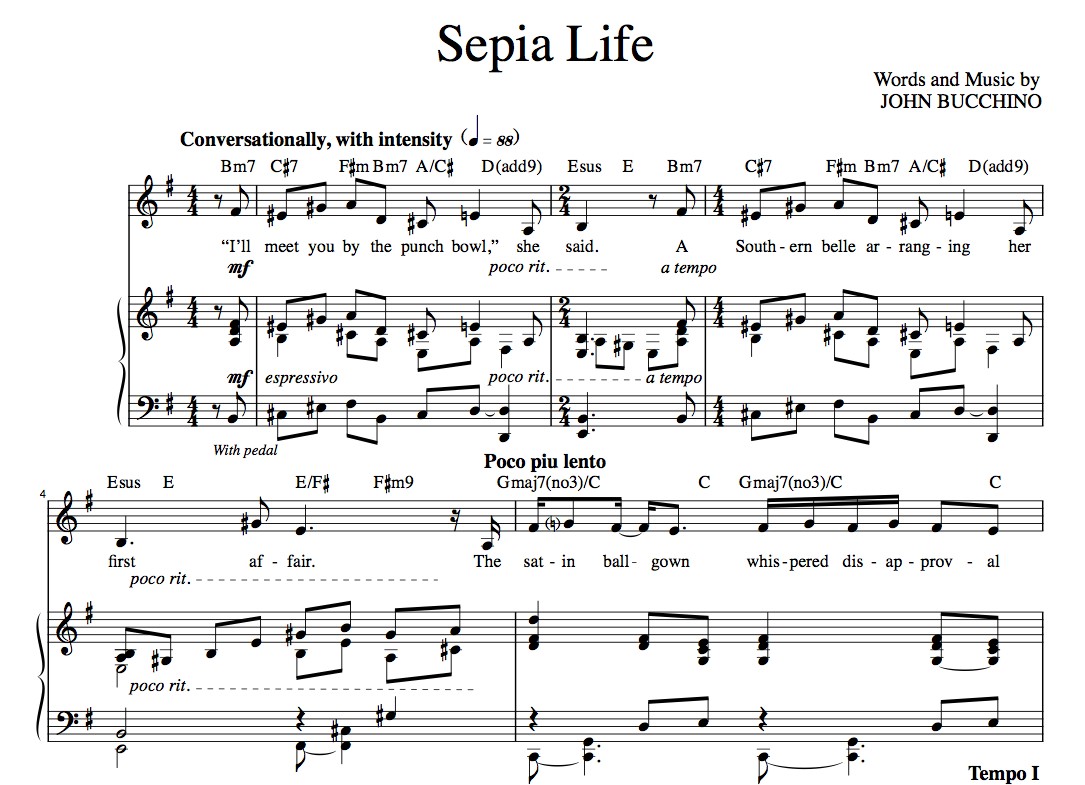 “Sepia Life” [Sexy story song] in G