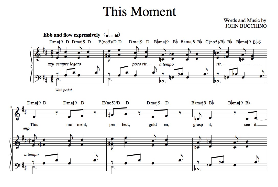 “This Moment” [Philosophical ballad] in D