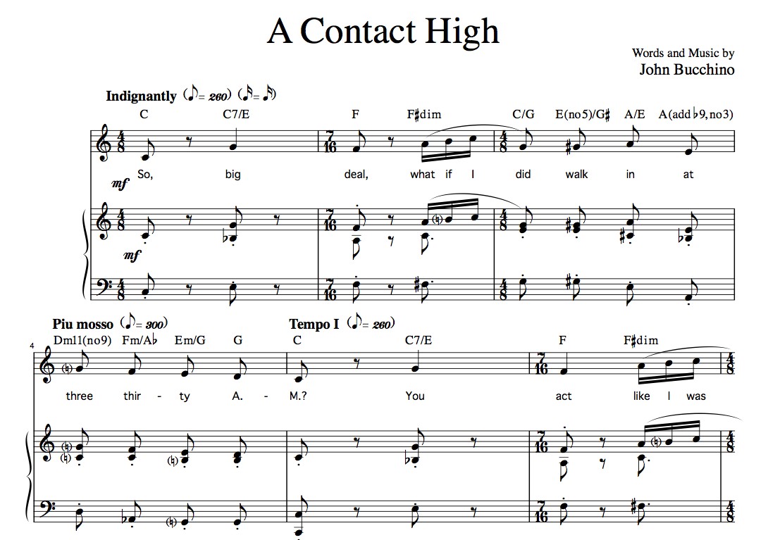 “A Contact High” [Short, stoned ramble] in C