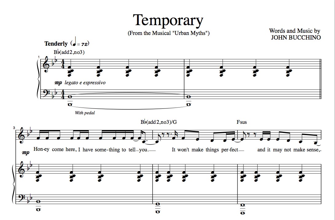 “Temporary” in Bb [Poignant parent-to-child ballad] – Bass-Baritone or Soprano