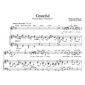 “Grateful” [An anthem of giving thanks] in D – Baritone or Soprano 