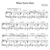 “When You’re Here” [Sarcastic up-tempo] in Ab