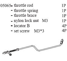 05065 Throttle Rod Set