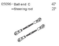 050960 Ball End C / Steering Rod