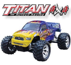 053410 Titan 4x4 Monster Truck(2 Channel 27 Mhz FM Pistol Radio)