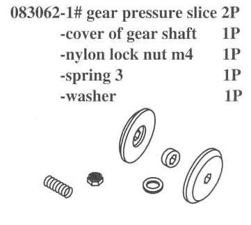 083062 Nylon Lock Nut M4 / Spring 3 / Washer