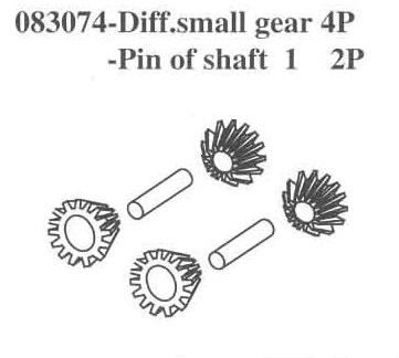083074 Differential Small Gear / Pin for Shaft