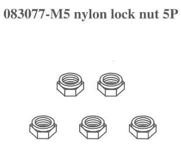 083077 M5 Nylon Lock Nut