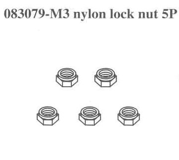 083079 M3 Nylon Lock Nut