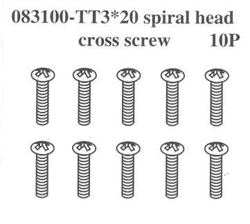 083100 Flat Head Screw TT3*20