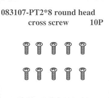 083107 Round Head Screw PT3*8