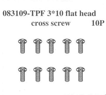 083109 Flat Head Screw TPF3*10
