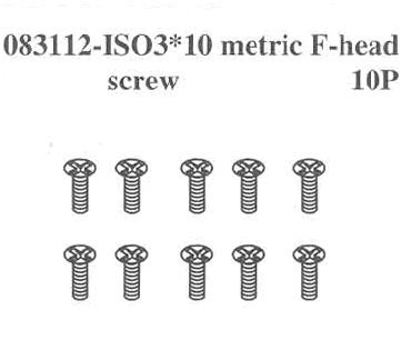 083112 ISO3*10 Metric F-head Screw