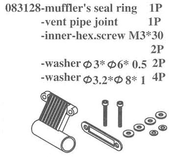 083128 Muffler's Seal Ring Set