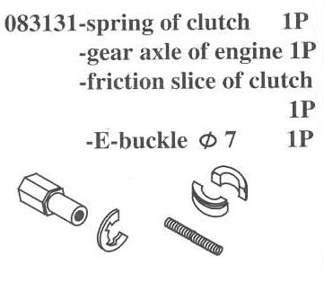 083131 Spring of Clutch / Engine Drive Axle /  E-Clip