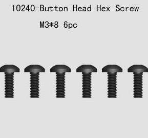 10240 Button Head Hes Screw 6pcsM3*8