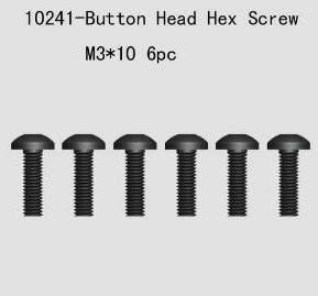 10241 Button Head Hes Screw 6pcsM3*10