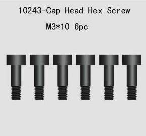 10243 Cap Head Hex Screw 6pcsM3*10