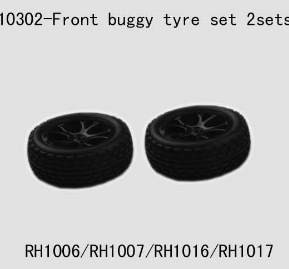 10302 Front Buggy Tyre set