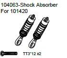 104063 Shock Absorber + Philip Screw TT3*12 x2
