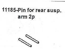 11185 Pin for Rear Suspension Arm 2 PCS