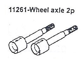 11261 Wheel Axle 2PCS