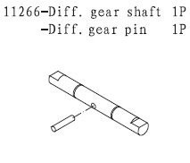 11266 Shaft for Main Gear