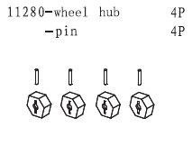 11280 Wheel Hub-Pin