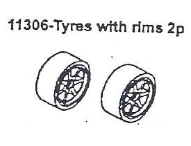 11306 Tires w/ Rims 2PCS