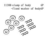 11308 Body Pins w/ Washer