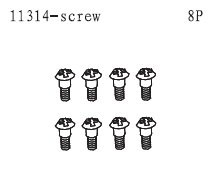 11314 Axle Screws