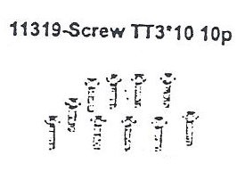 11319 Screw TT3*10 10PCS