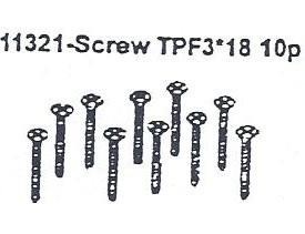 11321 Screw TPF3*18 10PCS