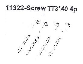 11322 Screw TT3*40 4PCS