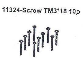 11324 Screw TM3*18 10PCS