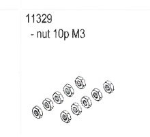11329 Nut  M3