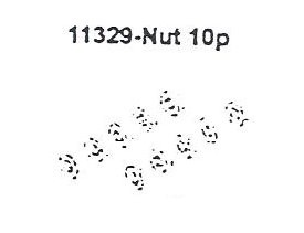 11329 Nut M3 10PCS