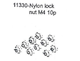 11330 Lock Nut M4 10PCS