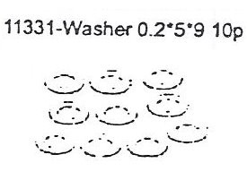 11331 Washer 0.2*5*9 10PCS