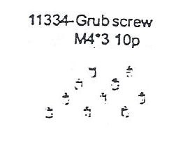 11334 Grub Screw M4*4 10PCS
