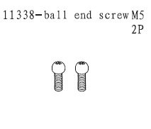 11338 Ball End Screw M5