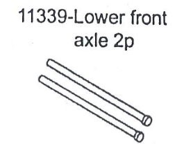 11339 Lower Front Axle 2PCS(pin of sus.)