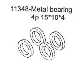 11348 Metal Bearing 4PCS 15x10x4