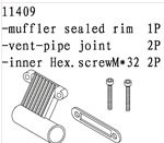 11409 Exhaust Sealed Rim / Exhaust Join / Cap Screw 