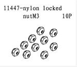 11447 Nylon Locked Nut M3