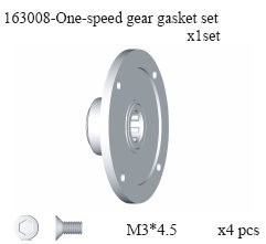 163008 One-speed Gear Gasket Set
