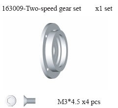 163009 Two-speed Gear Gasket Set